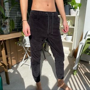 American Eagle Black Corduroy Joggers